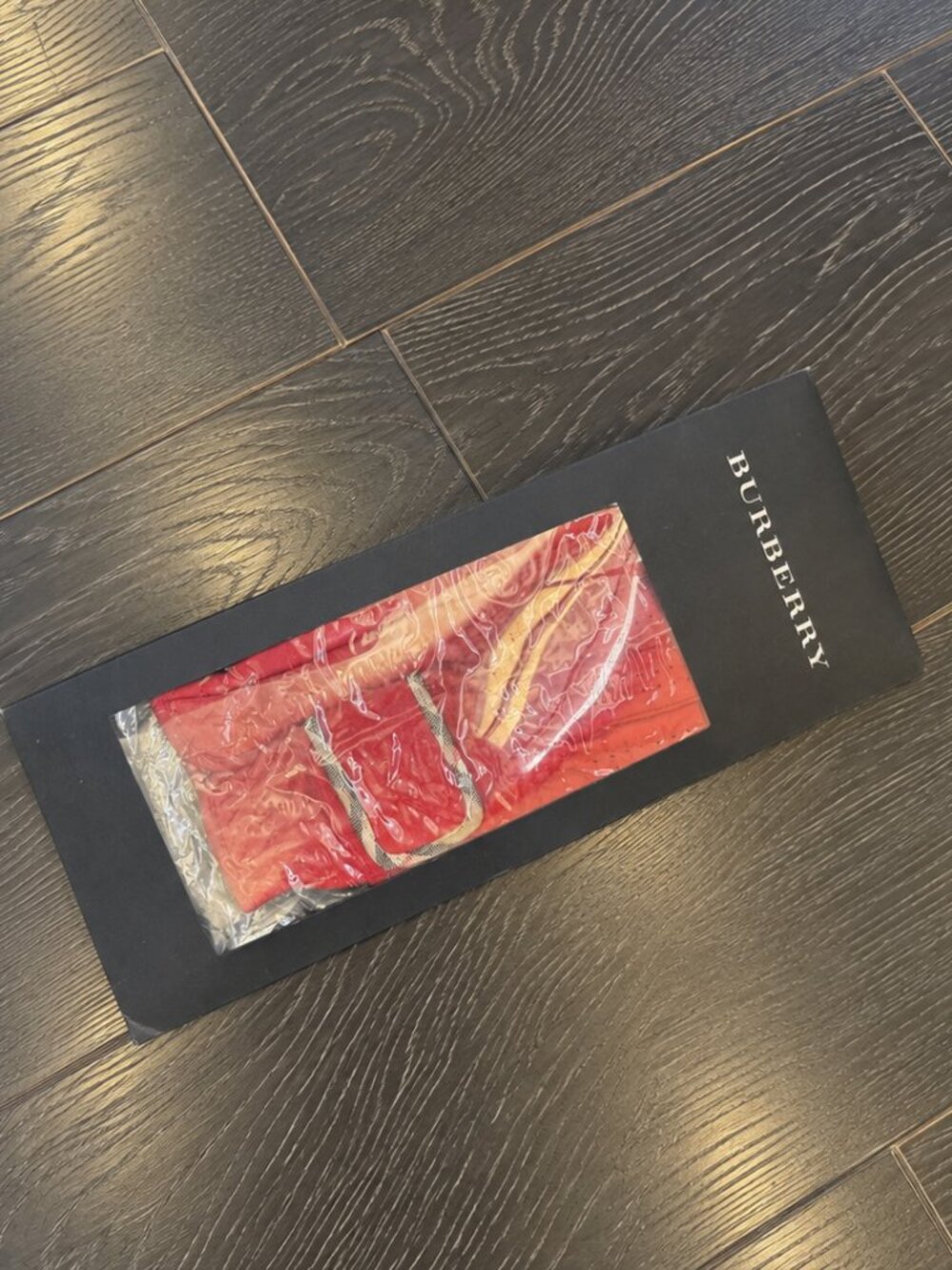 Red Burberry Glove, 1 Piece Only, Not A Pair